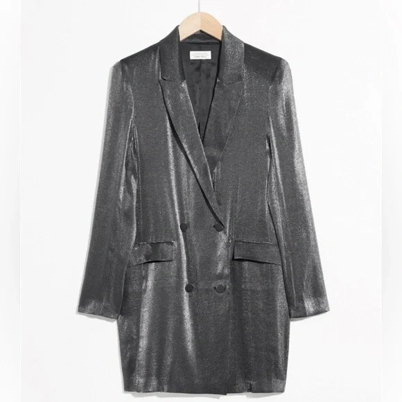 & OTHER STORIES Metallic Blazer Dress (D3) - Picture 2 of 8